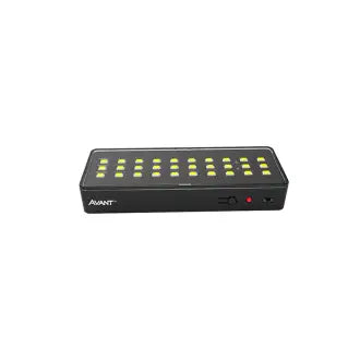 Luminária Emergência 30 Leds Preto Bivolt Avant