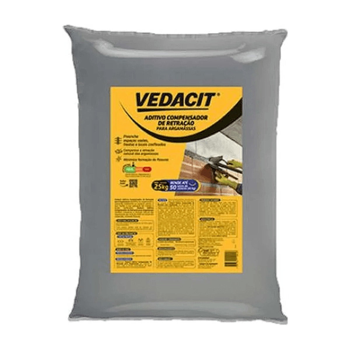 Agente de cura química Vedacit Pro emulsão parafínica para concreto 18 kg