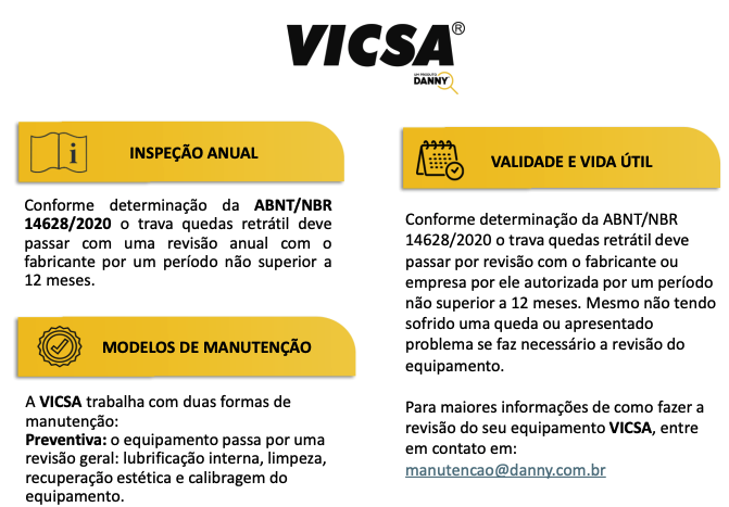 Trava Quedas Cabo de Aramida 10Mts VIC29061K VICSA