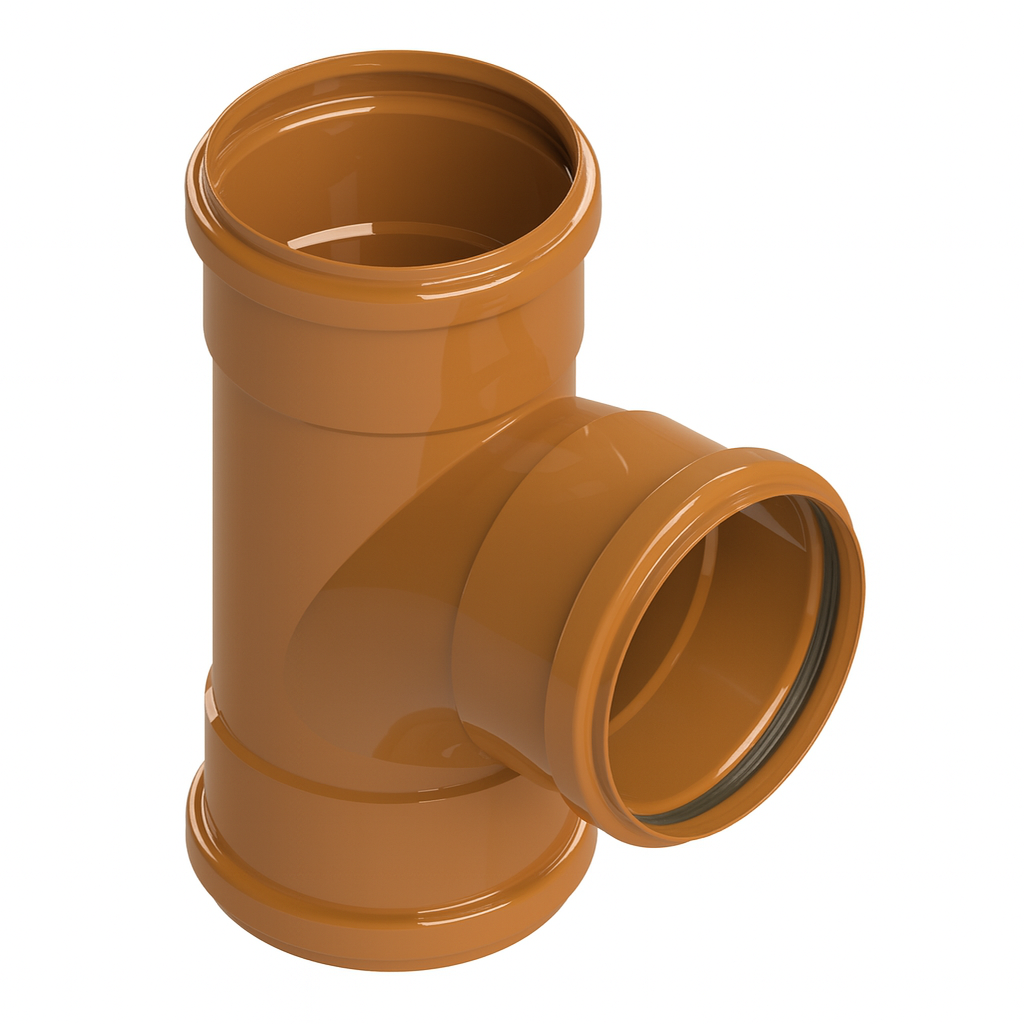 Tê Esgoto Coletor JEI Ocre DN 150mm DE 160mm