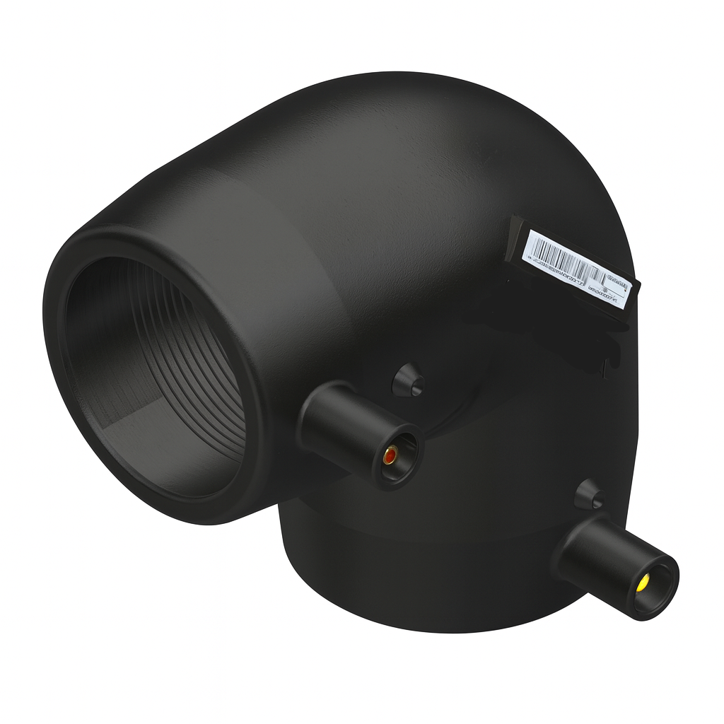 Joelho PEAD Eletrofusão EF 90° SDR11 PE100 PN16 DN 50