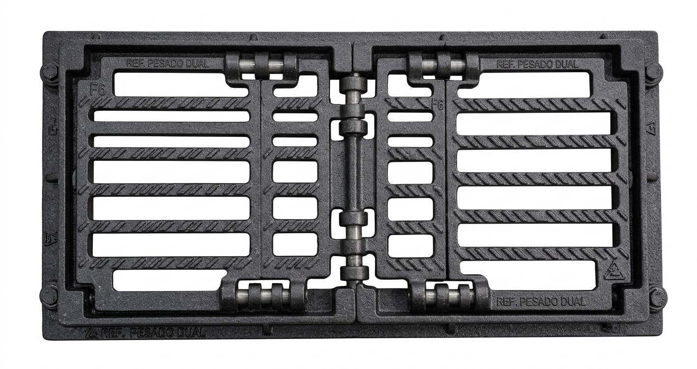 GRELHA BI - ARTICULADA REFORÇADA PESADO - 1000 X 500 MM-CL400-115 KG