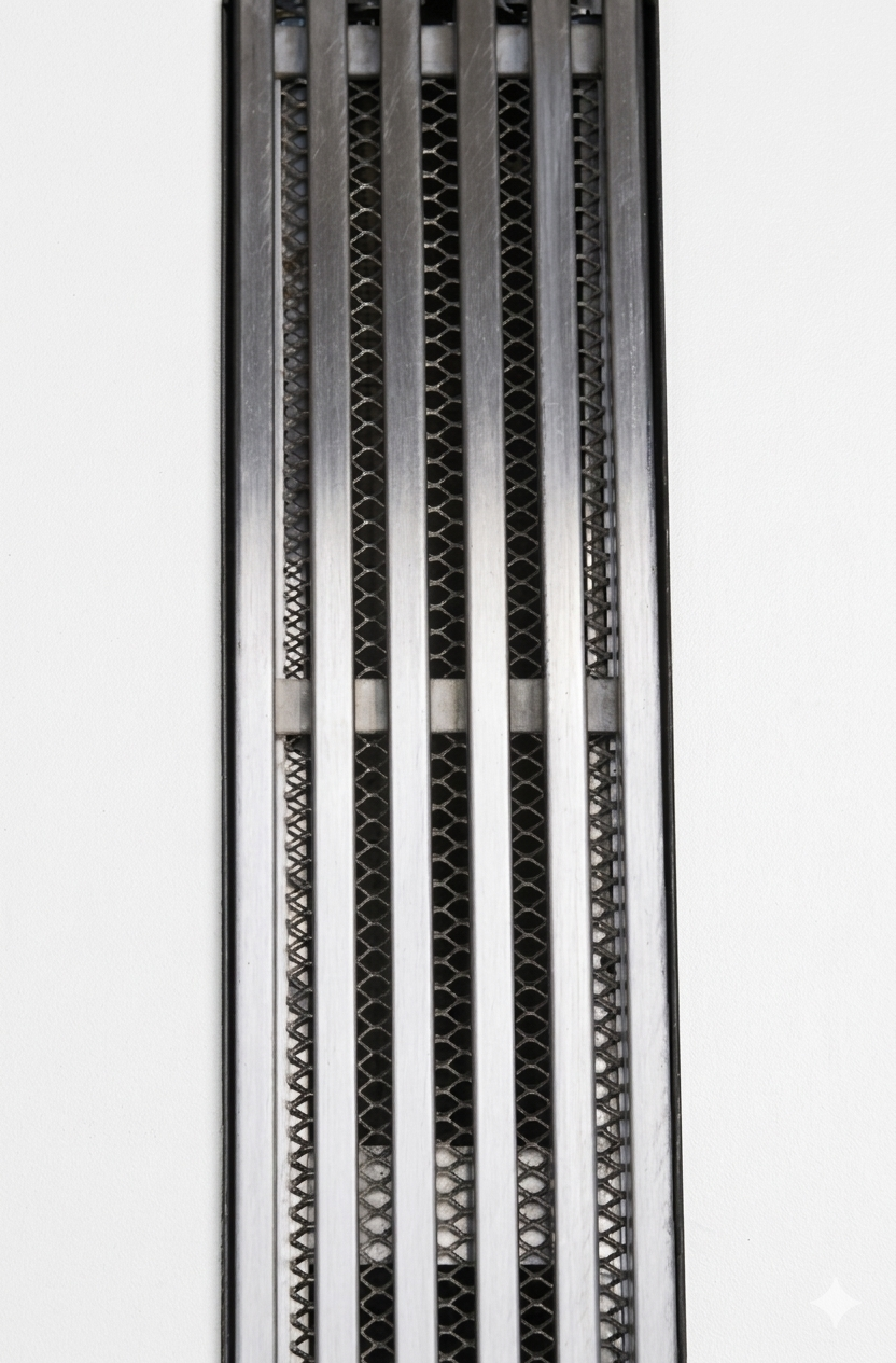 GRELHA SEIS + PORTA GRELHA INOX 304 - 10x100 cm