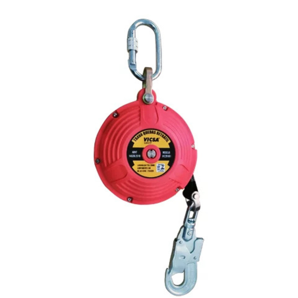 Trava Quedas Retrátil com Caixa em ABS e Fita de 15m VIC 29161