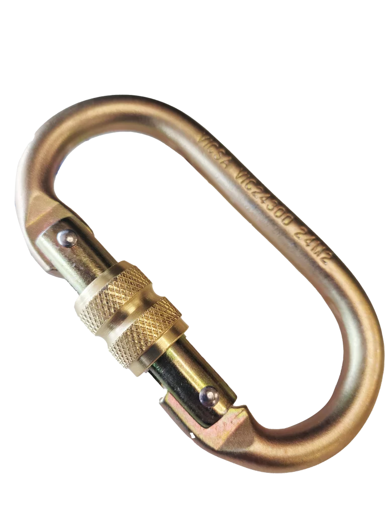 Mosquetão de segurança em aço forjado VIC 24300