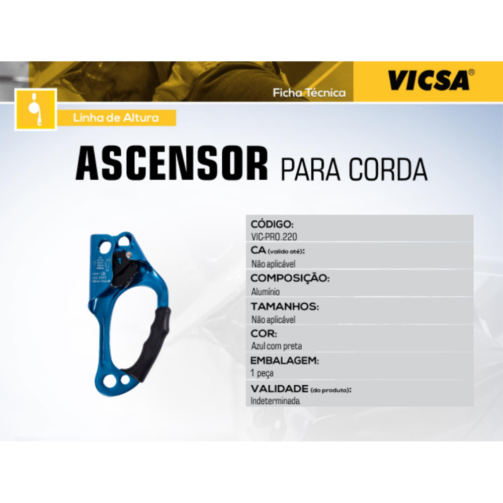 Ascensor para Corda VIC-PRO220