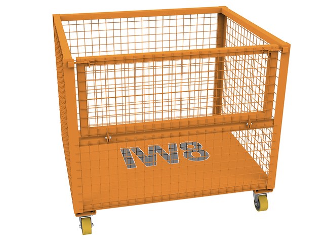 Carrinho Gaiola Aramado Industrial com Rodas