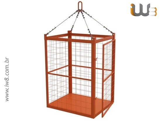 Gaiola de Içamento 1.5m x 1.2m x 2.0m Cap. 3000kg