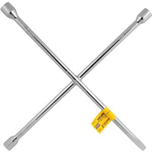 Chave de roda tipo cruz, 17,0 mm x 19,0 mm x 21,0 mm x espátula, VONDER