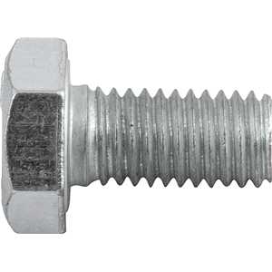 Parafuso sextavado zincado 10 mm x 20 mm, MA, rosca total, VONDER