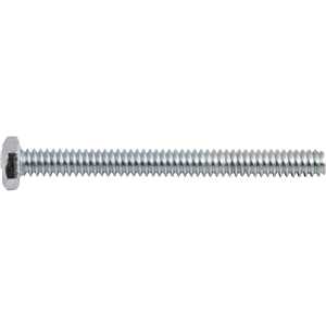 Parafuso sextavado zincado, 3/16" x 2", UNC, rosca total, VONDER