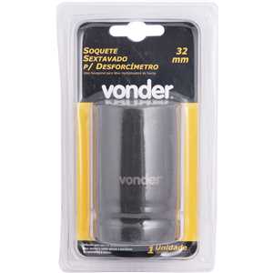Soquete sextavado de impacto, encaixe de 1" x 32,0 mm, para desforcímeto, VONDER