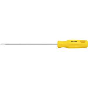 Chave de fenda 1/8" x 5", aço cromo vanádio, com ponta magnetizada, VONDER