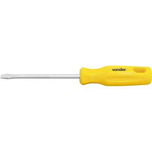 Chave de fenda 3/16" x 4", aço cromo vanádio, com ponta magnetizada, VONDER