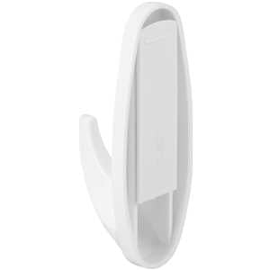 Gancho plástico adesivo, branco, com 3 peças, VONDER