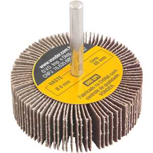 Roda de lixa 60 mm x 20 mm com haste, grão 80 VONDER