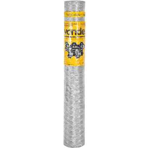 Tela metálica hexagonal, galinheiro, malha 2", 23 BWG x 1,5 m, com 50 m, VONDER