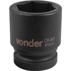 Soquete sextavado de impacto, encaixe de 1" x 41,0 mm, VONDER
