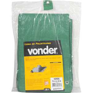 Lona de polietileno verde 5 m x 4 m, VONDER