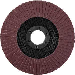 Flap-disc, disco de desbaste/acabamento, 4.1/2" - 115 mm, cônico, grão 120, VONDER