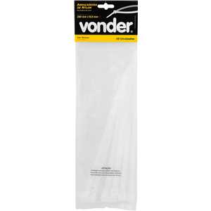 Abraçadeira de nylon, branca, 280 mm x 9,0 mm, com 10 peças, VONDER