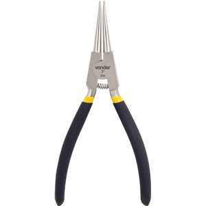 Alicate para anéis externos, bico reto, 7" - 177 mm, VONDER