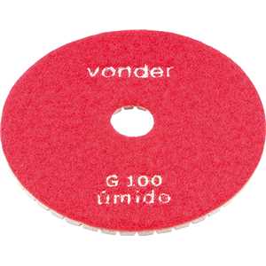 Disco de lixa diamantado com costado em pluma 4", grão 100, VONDER