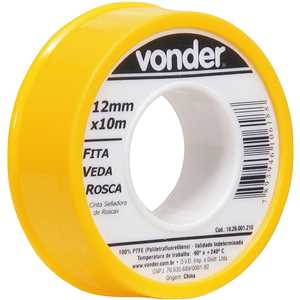 Fita veda-rosca 12 mm x 10 m VONDER
