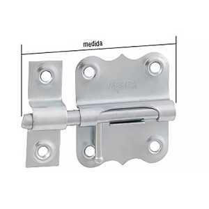Tarjeta fio redondo zincada 63 mm, VONDER