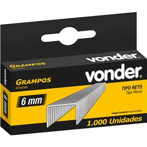 Grampo reto 6 mm, VONDER