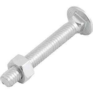 Parafuso francês zincado, 5/16" x 2.1/4", com porca, VONDER