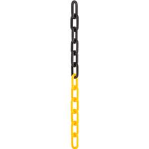 Corrente plástica 10 mm amarela e preta VONDER