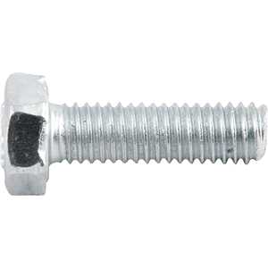 Parafuso sextavado zincado 6 mm x 20 mm, MA, rosca total, VONDER