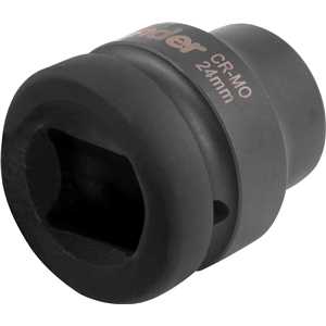Soquete sextavado de impacto, encaixe de 1" x 24,0 mm, VONDER