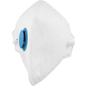 Respirador dobrável, semi facial, sem carvão ativado, com válvula, PFF 1, RDV 2102, branco, VONDER