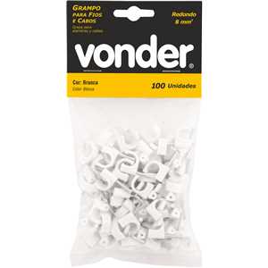Grampo para fios, 8,0 mm², redondo, VONDER