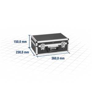 Maleta para ferramentas, profissional, 360 mm x 230 mm x 150 mm, preta, MFV 141, VONDER
