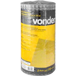 Tela de reforço para alvenaria, 0,5 m x 25 m, VONDER