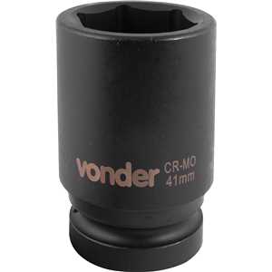Soquete sextavado longo de impacto, 41 mm, encaixe de 1", VONDER