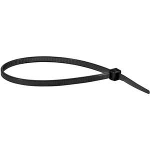 Abraçadeira de nylon, preta, 140 mm x 2,5 mm, com 100 peças, VONDER