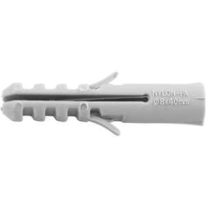 Bucha de nylon para fixação 8 mm, com 10 peças, VONDER