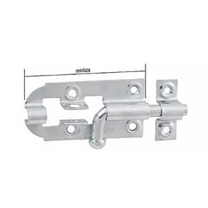 Fecho redondo 2.1/2", 63,5 mm, zincado, VONDER
