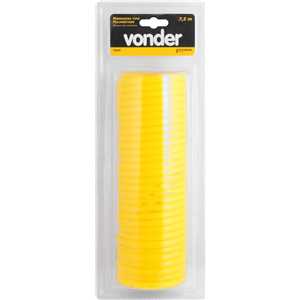 Mangueira/tubo poliuretano e PVC, espiral, conector 1/4"NPT fêmea, 5,0 mm x 8,0 mm, com 7,5 m, VONDER