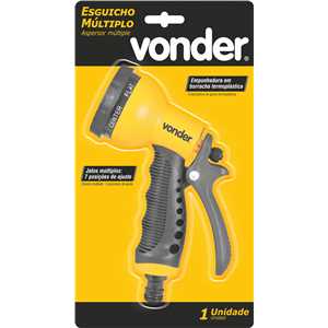 Esguicho plástico para jardim, 7 funções, engate 1/2", VONDER
