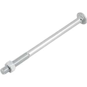 Parafuso francês zincado, 1/2" x 8", com porca, VONDER