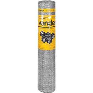 Tela metálica hexagonal, pinteiro, malha 1", 22 BWG x 1,2 m, com 50 m, VONDER