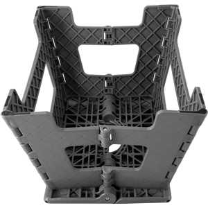 Banqueta plástica dobrável, cinza, altura 220 mm, VONDER