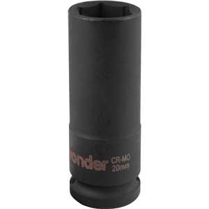 Soquete sextavado longo de impacto, 20 mm, encaixe de 1/2", VONDER