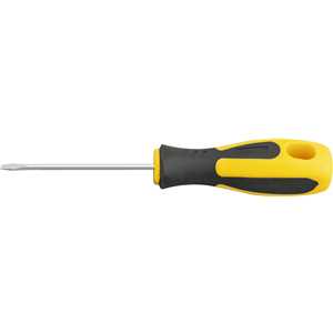 Chave de fenda 1/8" x 3", aço cromo vanádio, cabo emborrachado, VONDER PLUS