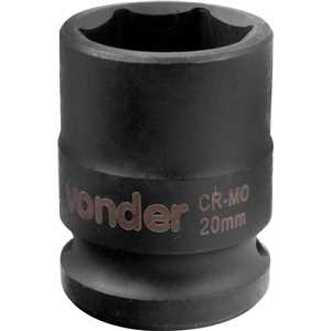 Soquete sextavado de impacto, encaixe de 1/2" x 20,0 mm, VONDER